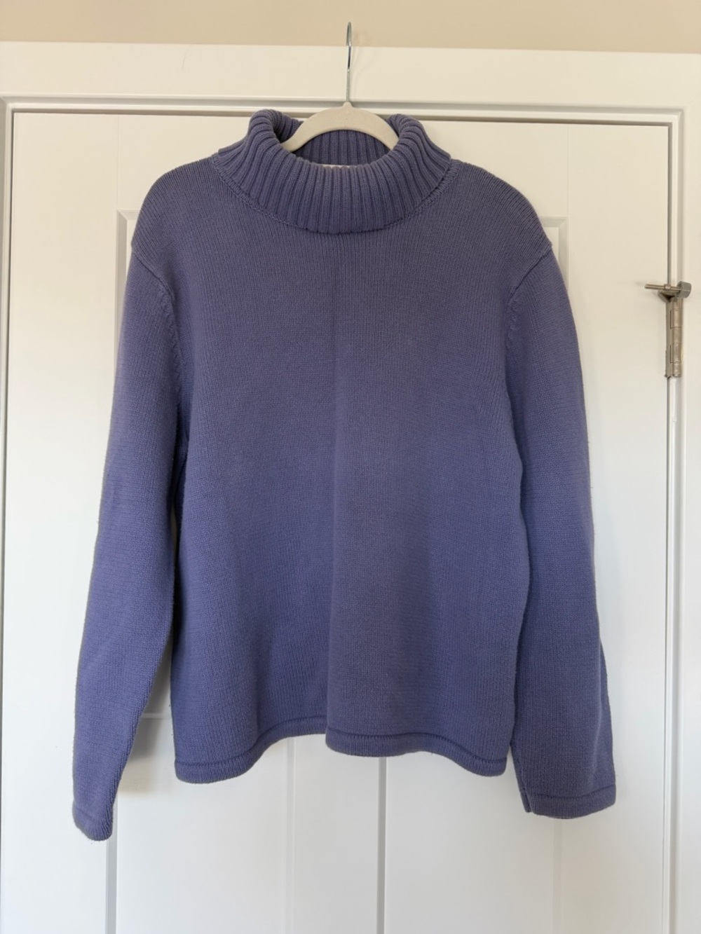 Style & Co. Lavender Ribbed Cowl Neck Sweater